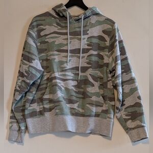 Reflex Camo Hoodie Large Fleece Lined Pullover Sweatshirt Unisex Outdoors Casual